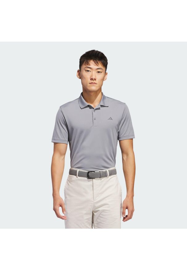 Adidas - Koszulka Adi Performance Polo. Typ kołnierza: polo. Kolor: szary. Materiał: materiał. Styl: sportowy