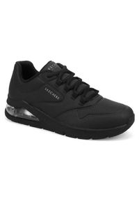 skechers - Buty sportowe Sneakersy damskie, Skechers Uno 2 - Air Around You. Zapięcie: sznurówki. Kolor: czarny. Materiał: materiał, syntetyk. Szerokość cholewki: normalna. Sport: turystyka piesza