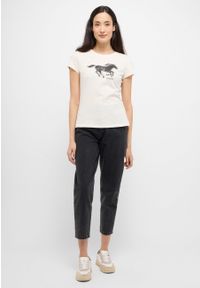 Mustang - MUSTANG CHARLOTTE TAPERED DAMSKIE SPODNIE JEANSOWE JEANSY DŻINSY DENIM BLACK 1015572 4000 841. Materiał: denim, jeans