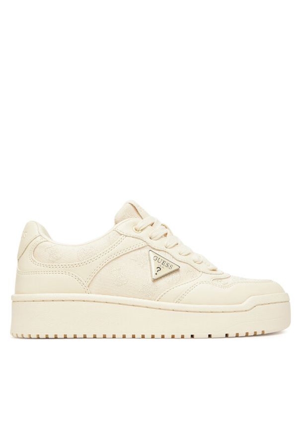 Guess Sneakersy FLTMR7 FAL12 Beżowy. Kolor: beżowy. Materiał: materiał