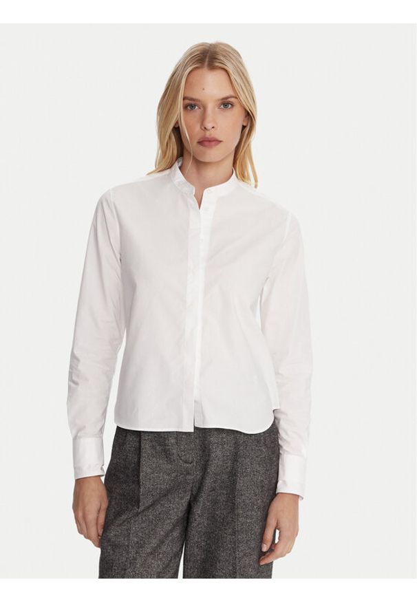 BOSS Koszula Bertyna 50543684 Biały Regular Fit. Kolor: biały. Materiał: bawełna