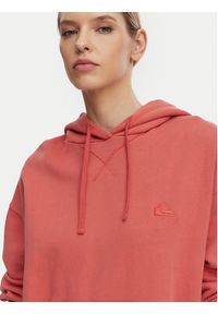 Quiksilver Bluza Esential Hoodie EQWFT03191 Koralowy Regular Fit. Kolor: pomarańczowy. Materiał: bawełna #4