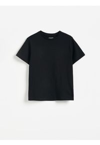 Reserved - Bawełniany t-shirt - czarny. Kolor: czarny. Materiał: bawełna #1