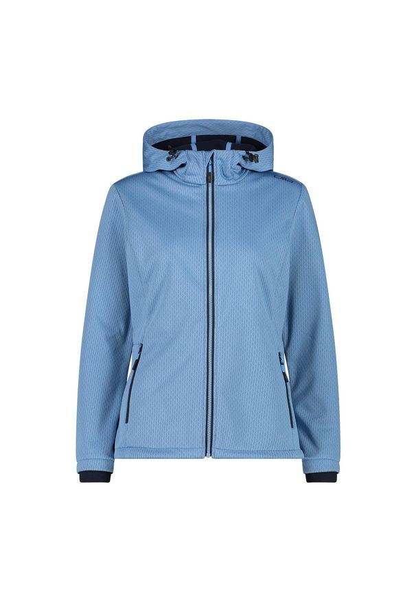 Kurtka damska turystyczna CMP 34A3096. Kolor: niebieski. Materiał: softshell. Sport: turystyka piesza