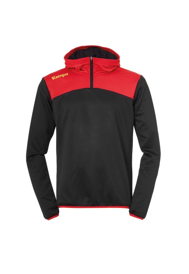 KEMPA - Bluza emotion 2.0 Kempa Quarter Zip. Kolor: czarny, czerwony, wielokolorowy. Sport: piłka ręczna