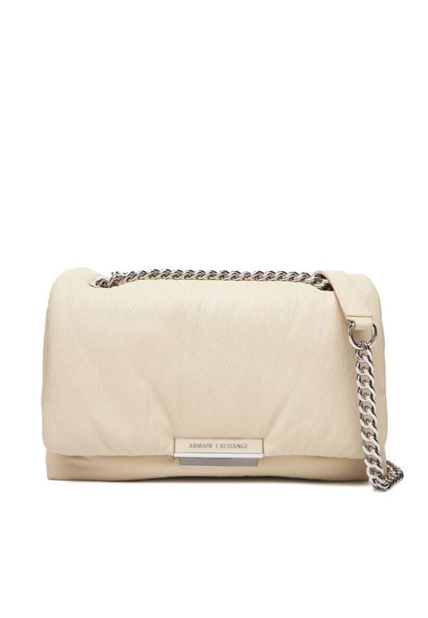 Armani Exchange Torebka XW000355 AF17240 U1092 Beżowy. Kolor: beżowy. Materiał: skórzane