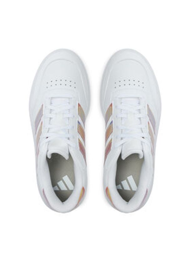 Adidas - adidas Sneakersy Courtblock IG6884 Biały. Kolor: biały. Materiał: skóra
