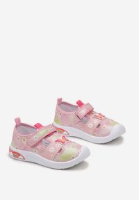 Born2be - Różowe Sandały z Wycięciami ze Skórzaną Wkładką Terial. Kolor: różowy. Materiał: skóra. Sezon: lato. Styl: elegancki #3