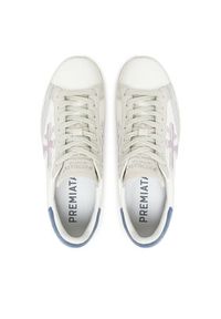 Premiata Sneakersy Stevend 7273 Écru. Materiał: skóra