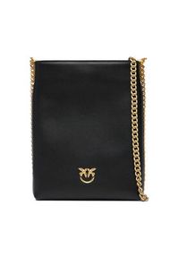 Pinko - PINKO Torebka Flat Satchel AI 25-26 PCPL 105352 A0QO Czarny. Kolor: czarny. Materiał: skórzane #3