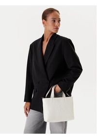 Calvin Klein Jeans Torebka Sculpted Mini Ew Tote LV04K3111G Biały. Kolor: biały. Materiał: skórzane #3