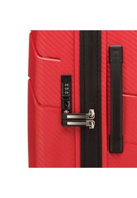 Wittchen - Zestaw walizek z polipropylenu w nowoczesny wzór. Kolor: czerwony. Materiał: guma. Wzór: geometria. Styl: wakacyjny, biznesowy #7