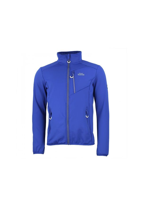 PEAK MOUNTAIN - Kurtka polarshell Peak Mountain. Kolor: niebieski. Sport: turystyka piesza
