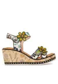 Laura Vita Sandały Ballon 08 Kolorowy. Materiał: skóra. Wzór: kolorowy #1