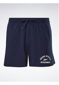 Reebok Szorty sportowe Training Graphic Woven Shorts HT3704 Niebieski. Kolor: niebieski. Materiał: syntetyk. Styl: sportowy #3