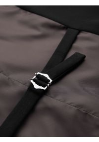 Ombre Clothing - Męska kamizelka garniturowa z klasycznym detalem i podszewką – czarna V4 - Rozmiar: M. Kolor: czarny. Materiał: wiskoza, poliester, materiał. Styl: klasyczny #5