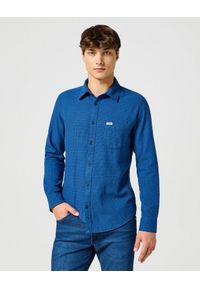 Wrangler - WRANGLER MĘSKA KOSZULA 1 PKT FLANNEL SHIRT WRANGLER BLUE 112357220 W564018059