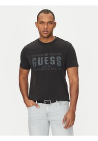 Guess T-Shirt M5GI27 KBW41 Czarny Regular Fit. Kolor: czarny. Materiał: bawełna