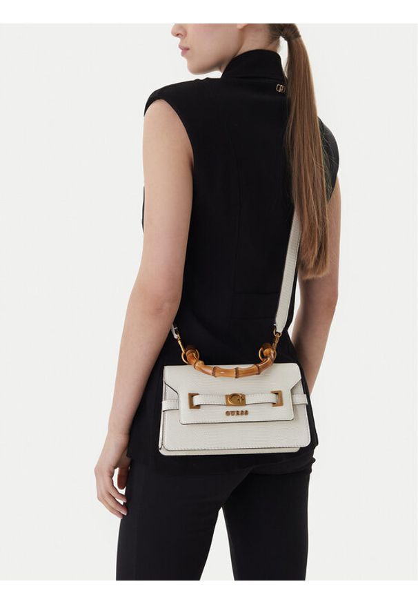 Guess Torebka HWKB95 06200 Écru. Materiał: skórzane