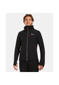 Męska polarowa bluza z kapturem Kilpi FRENI-M. Typ kołnierza: kaptur. Kolor: czarny. Materiał: polar. Sport: turystyka piesza #1