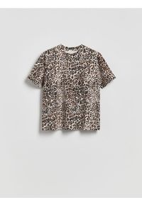 Reserved - T-shirt w panterkę - wielobarwny. Materiał: bawełna. Wzór: motyw zwierzęcy