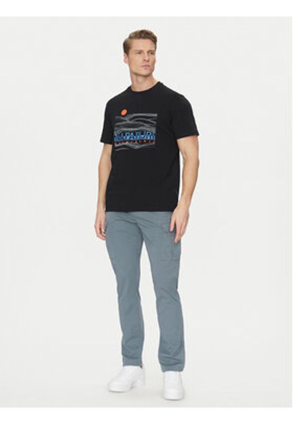 Napapijri Spodnie materiałowe NP0A4IDQG1Y1 Szary Regular Fit. Kolor: szary. Materiał: bawełna