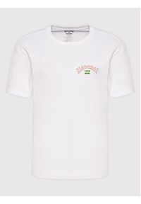 Billabong T-Shirt Arch Dreamy Place C1SS33 BIP2 Biały Regular Fit. Kolor: biały. Materiał: bawełna