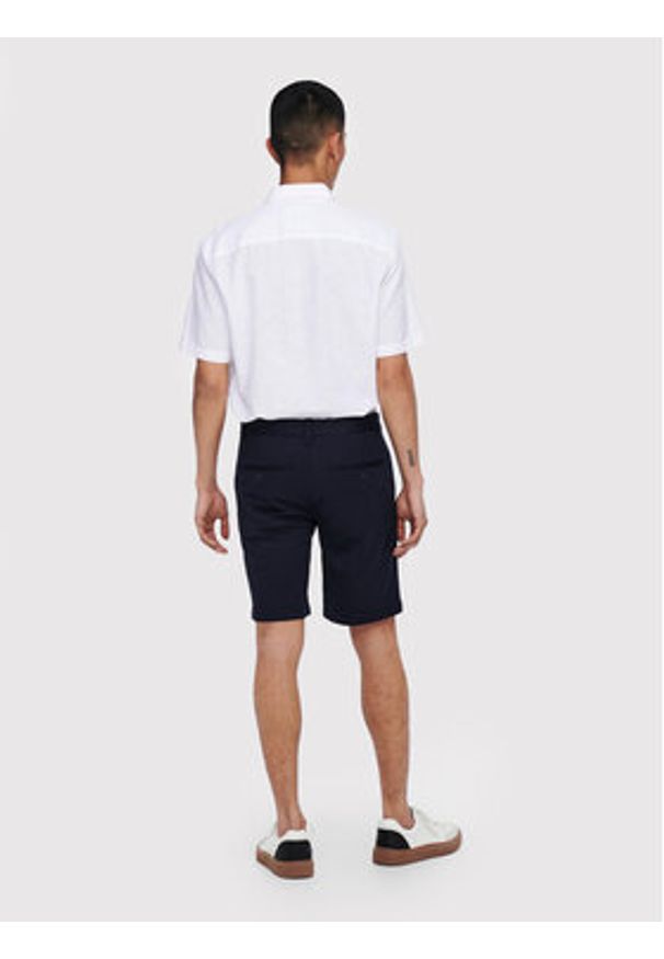 Only & Sons Szorty materiałowe Mark 22018667 Granatowy Regular Fit. Kolor: niebieski. Materiał: syntetyk