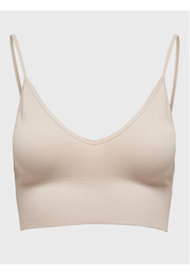 only - ONLY Biustonosz top 15201539 Beżowy. Kolor: beżowy. Materiał: syntetyk