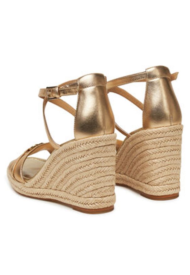 MICHAEL Michael Kors Espadryle Mandy Wedge 40R5MAMS2M Złoty. Kolor: złoty. Materiał: skóra