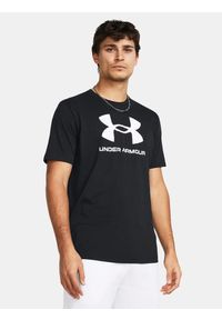 Under Armour - Koszulka fitness męska UNDER ARMOUR 1382911 z krótkim rękawem. Kolor: czarny. Długość rękawa: krótki rękaw. Długość: krótkie. Sport: fitness