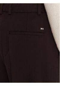 TOMMY HILFIGER - Tommy Hilfiger Chinosy WW0WW48353 Bordowy Slim Fit. Kolor: czerwony. Materiał: wełna #4