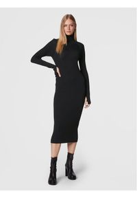 Herskind Sukienka dzianinowa Mila 4523887 Czarny Regular Fit. Kolor: czarny. Materiał: syntetyk #1