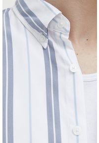 Abercrombie & Fitch koszula męska kolor biały regular z kołnierzykiem button-down. Typ kołnierza: button down. Kolor: biały. Długość rękawa: krótki rękaw. Długość: krótkie #3