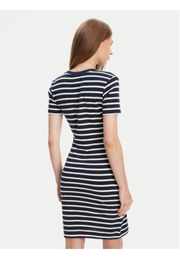 TOMMY HILFIGER - Tommy Hilfiger Sukienka codzienna New Cody WW0WW42721 Granatowy Slim Fit. Okazja: na co dzień. Kolor: niebieski. Materiał: bawełna. Typ sukienki: proste. Styl: casual