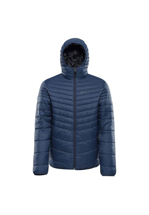 ALPINE PRO - Kurtka męska ocieplana dwustronna Alpine Pro Erom. Kolor: niebieski. Materiał: puch. Sport: turystyka piesza