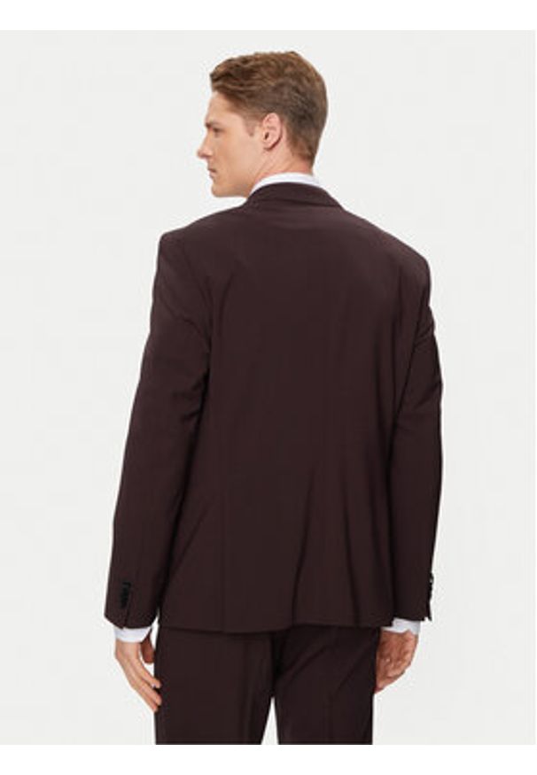 BOSS - Boss Garnitur H-Huge-2Pcs-224 50509485 Czerwony Slim Fit. Kolor: czerwony. Materiał: wełna