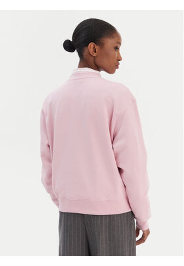 TOMMY HILFIGER - Tommy Hilfiger Bluza Script WW0WW49418 Różowy Regular Fit. Kolor: różowy. Materiał: bawełna