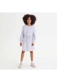 Reserved - Dresowa sukienka - Fioletowy. Kolor: fioletowy. Materiał: dresówka #1