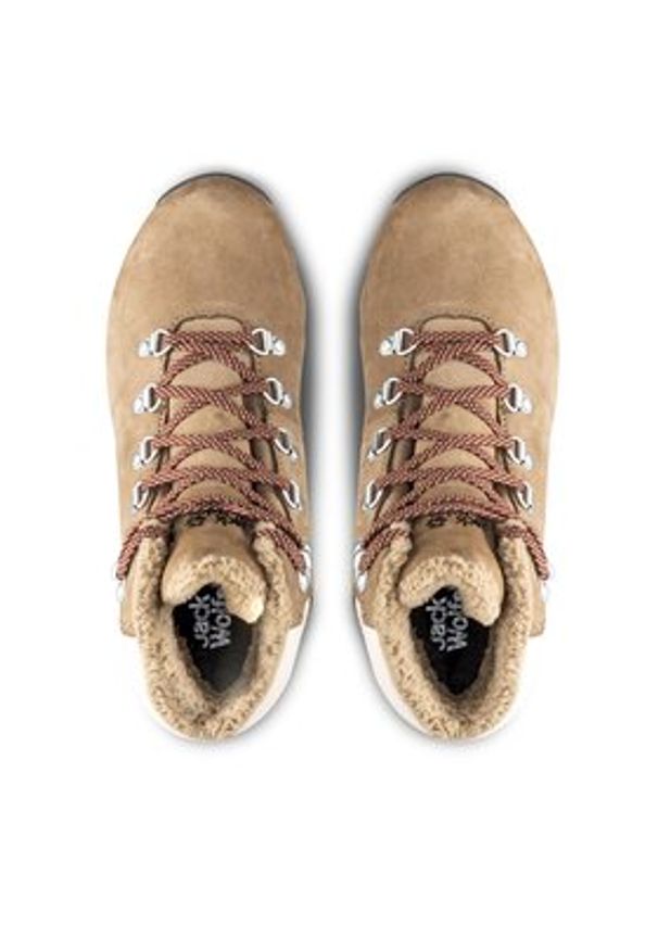 Jack Wolfskin Trekkingi Thunder Bay Texapore Mid W 4053681 Brązowy. Kolor: brązowy. Materiał: nubuk, skóra