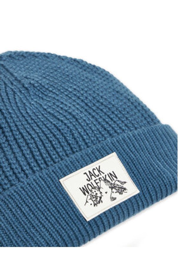 Jack Wolfskin Czapka Badge A61610 Niebieski. Kolor: niebieski. Materiał: akryl, materiał