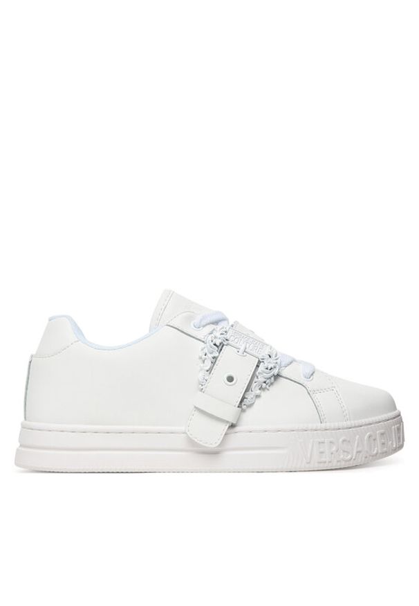 Versace Jeans Couture Sneakersy 80VA3SK9 ZPB75 3 Biały. Kolor: biały. Materiał: skóra