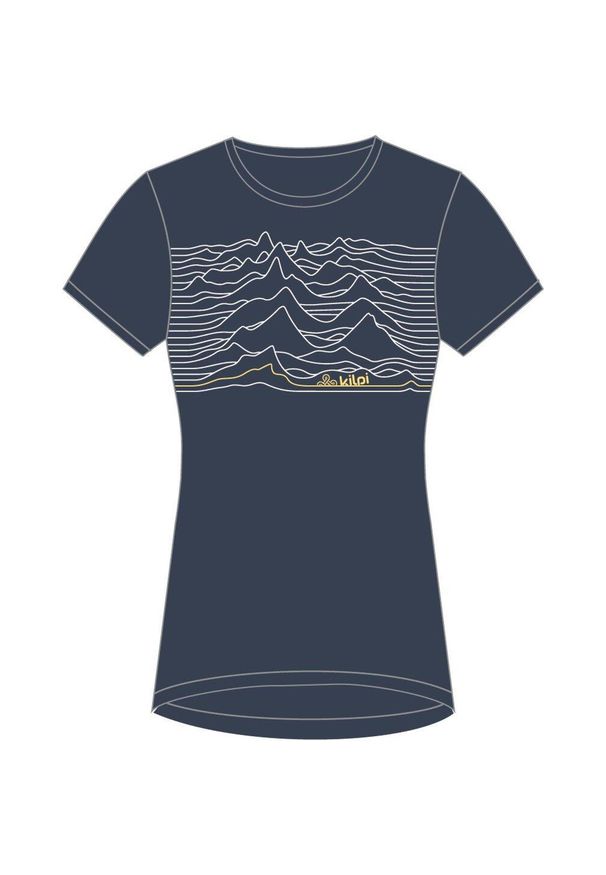 Damski bawełniany t-shirt Kilpi TOFFEES-W. Kolor: niebieski. Materiał: bawełna
