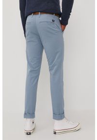 Tom Tailor - Spodnie. Kolor: niebieski. Materiał: tkanina. Wzór: gładki #5