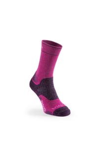 BRIDGEDALE - Skarpety trekkingowe Bridgedale Hike Mid Merino P Boot. Kolor: fioletowy. Sport: turystyka piesza