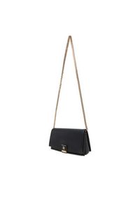 TOMMY HILFIGER - Tommy Hilfiger Torebka Th Her Flap W/Chain AW0AW17403 Czarny. Kolor: czarny. Materiał: skórzane #3
