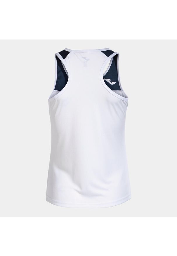 Koszulka tenisowa damska Joma Montreal Tank Top. Kolor: biały, wielokolorowy, niebieski. Długość rękawa: bez rękawów. Sport: tenis