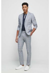 medicine - Medicine marynarka męska kolor niebieski. Kolor: niebieski. Materiał: tkanina. Styl: klasyczny #5