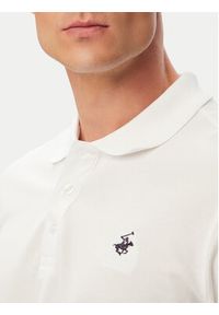 Beverly Hills Polo Club Polo P-SS26M-P424125 Biały Regular Fit. Typ kołnierza: polo. Kolor: biały. Materiał: bawełna #3