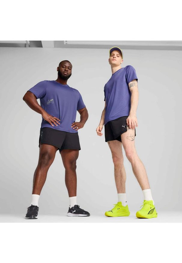 Spodenki Puma M Run Knit 3 Split Dorosłych. Kolor: czarny. Długość: krótkie. Sport: bieganie